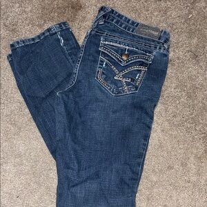 Amethyst Jeans Deep Indigo Boot Cut with Embellished Pockets